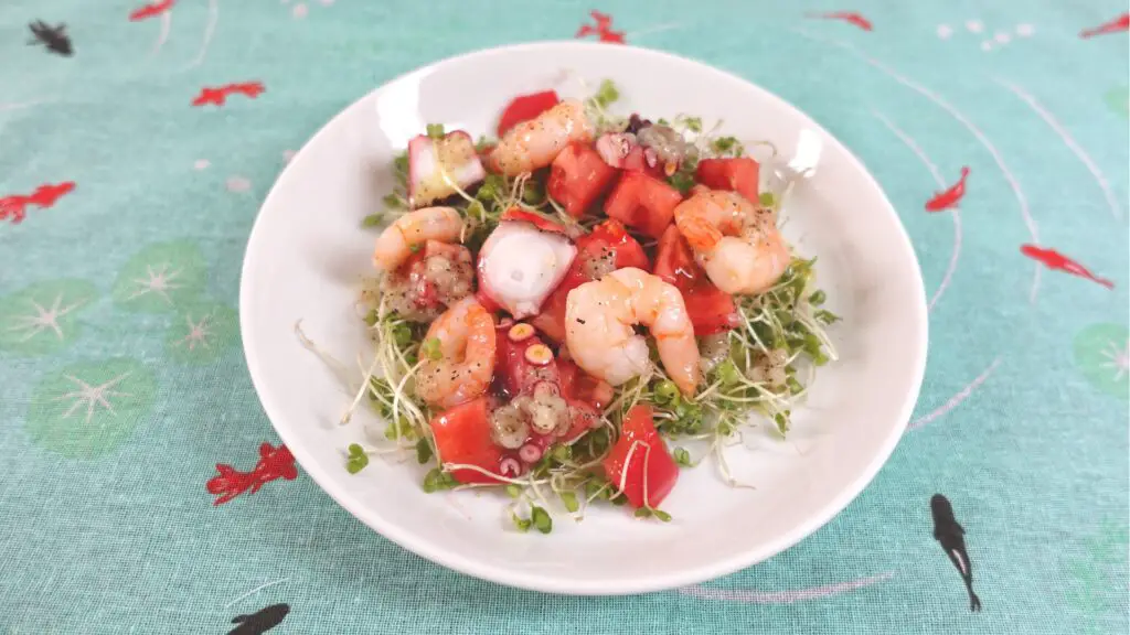 Salad with shio koji dressing