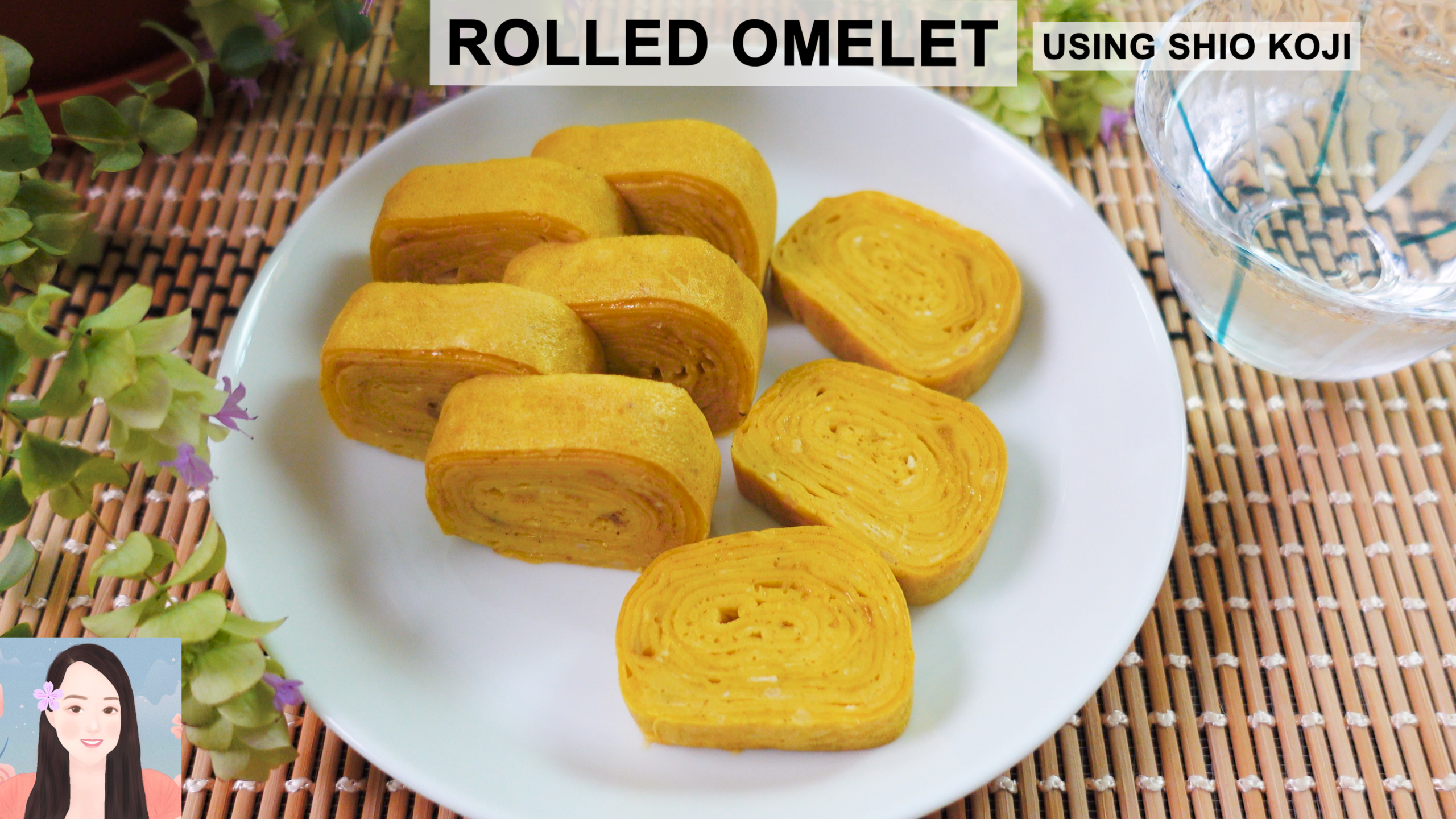 rolled omelet using shio koji