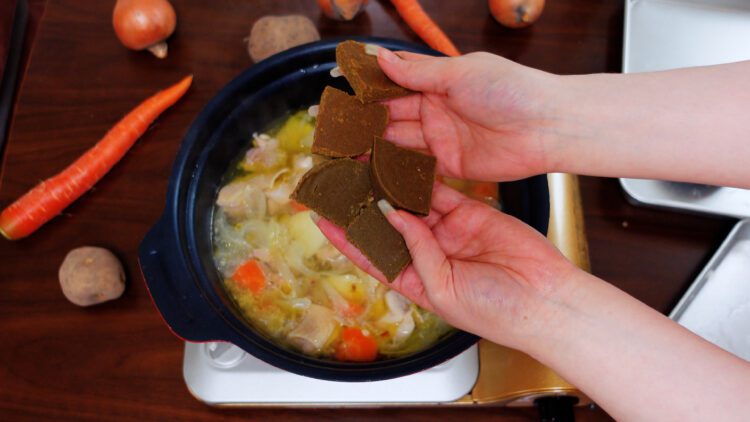 add Japanese curry roux