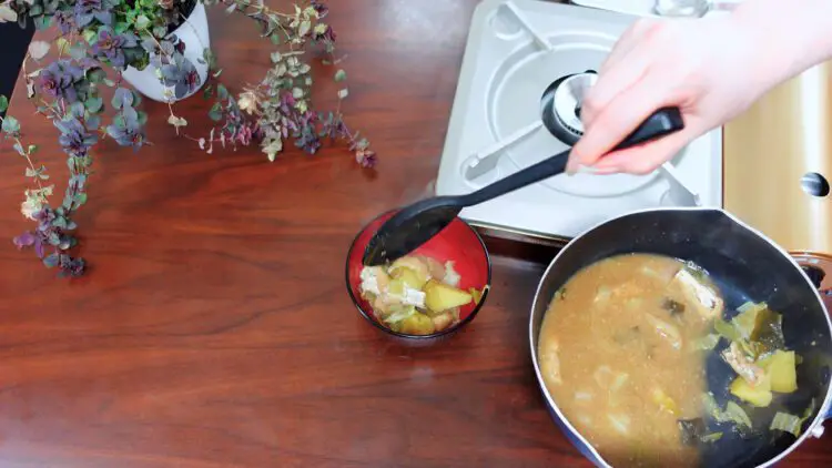 miso soup is finished