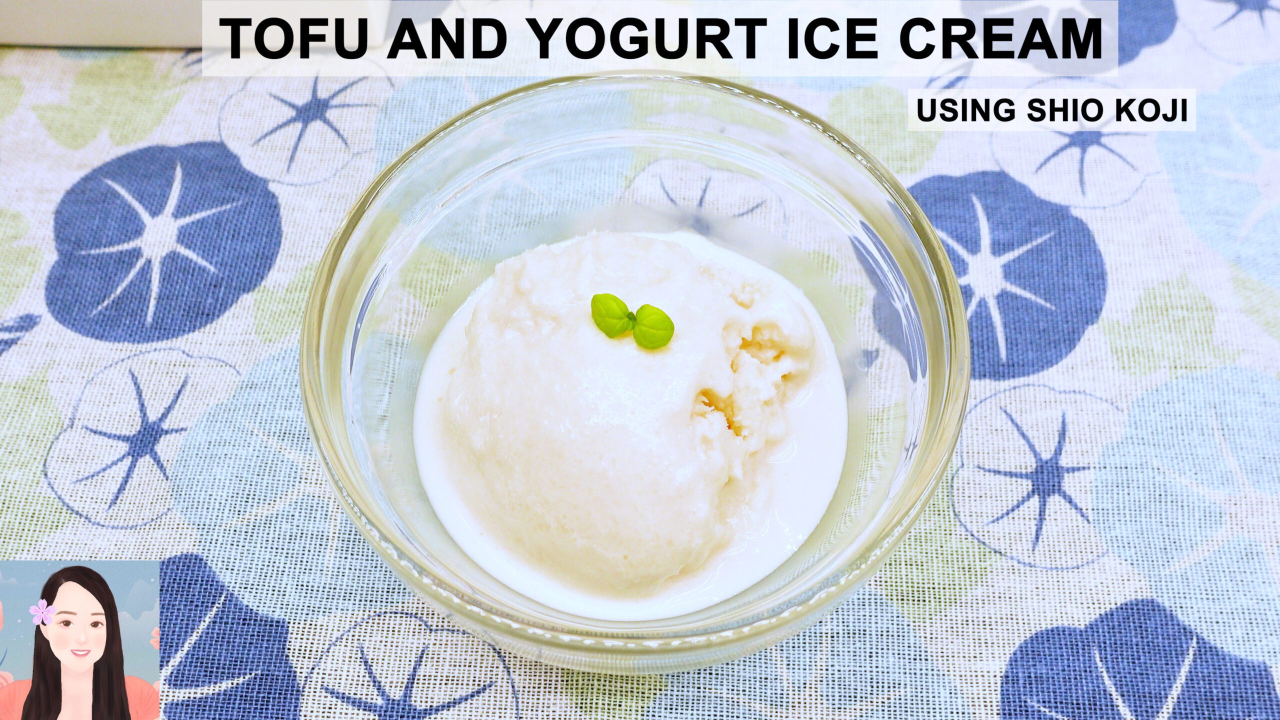 tofu and yogurt ice cream using shio koji