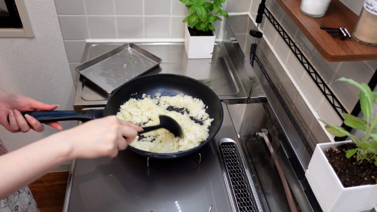 add the chopped onion