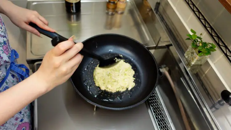 place the batter in the center
