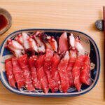 shio-koji-marinated sashimi (raw fish/seafood)