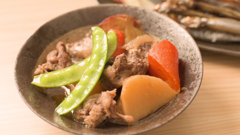 another view of Japanese-Meat-and-Potato-Stew-(Nikujaga)-Using-Shio-Koji