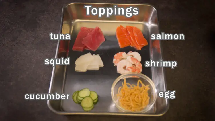 Prepare the toppings and garnish