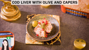 Cod Liver with Olive and Capers