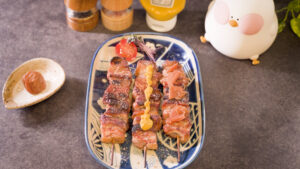 Easy Pork Skewers (Yakiton | Great as a Quick Snack!)