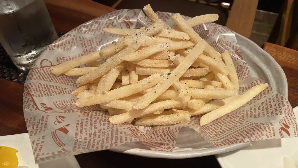 French fries with mysterious powder