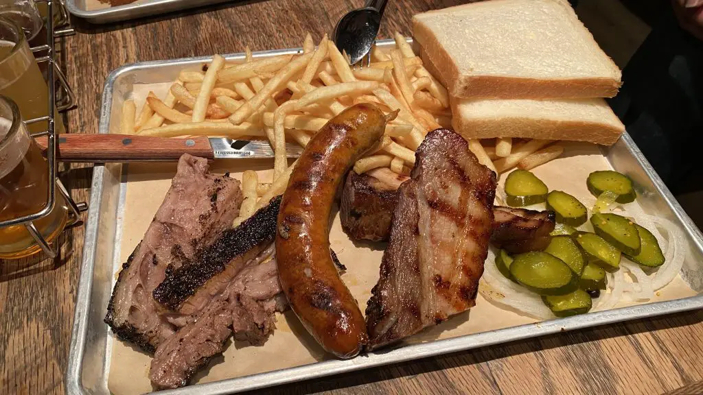 3 Combo - brisket, bacon, and sausage