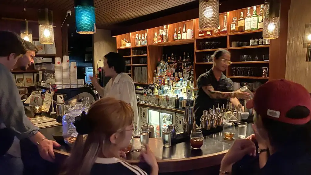 Bar inside Fuglen Tokyo