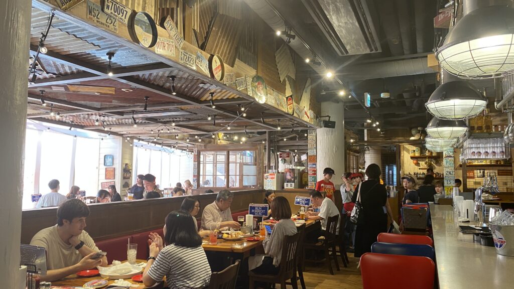 Inside Bubba Gump Shrimp Tokyo
