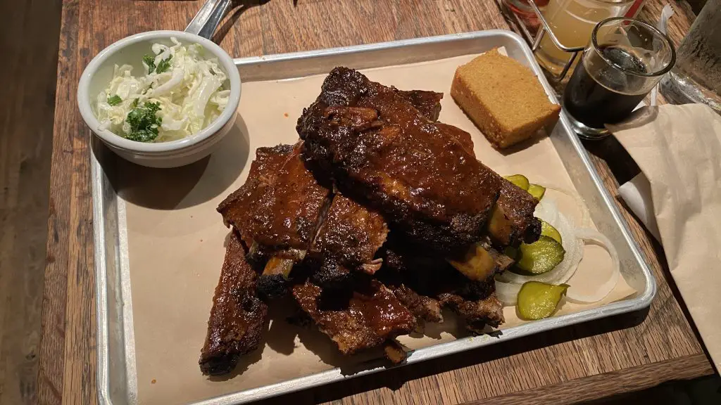 Kansas City style pork spare ribs full