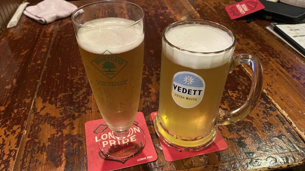 Shandy Gaff and VEDETT Extra White