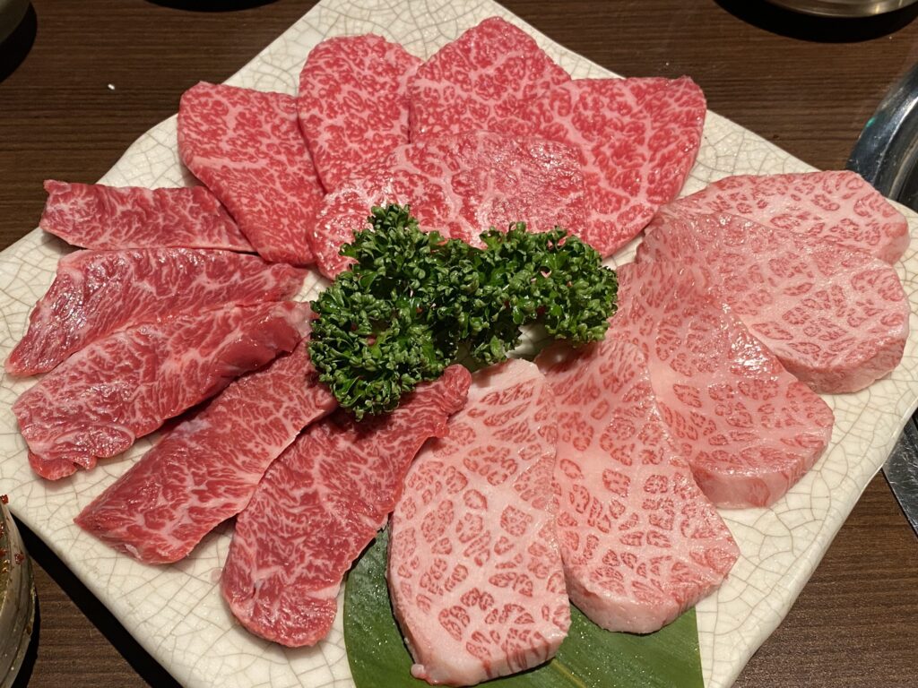an assortment of meat slices at Majangdong