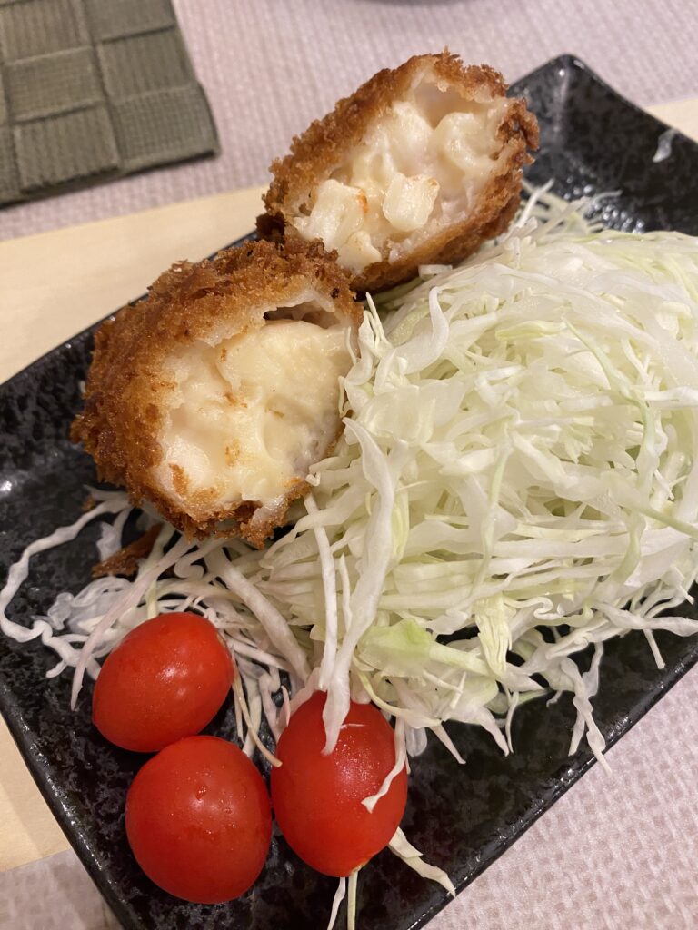 cream macaroni croquette