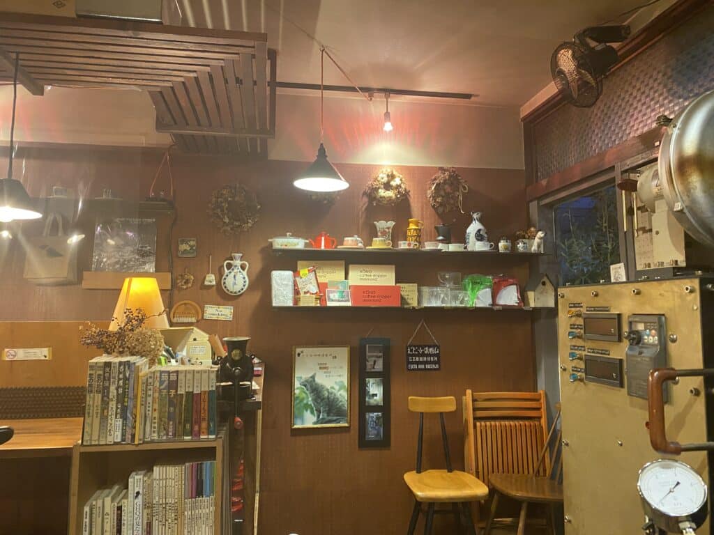 interior inside Egota Coffee Roaster