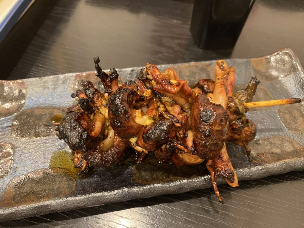 kimoyaki eel liver skewer