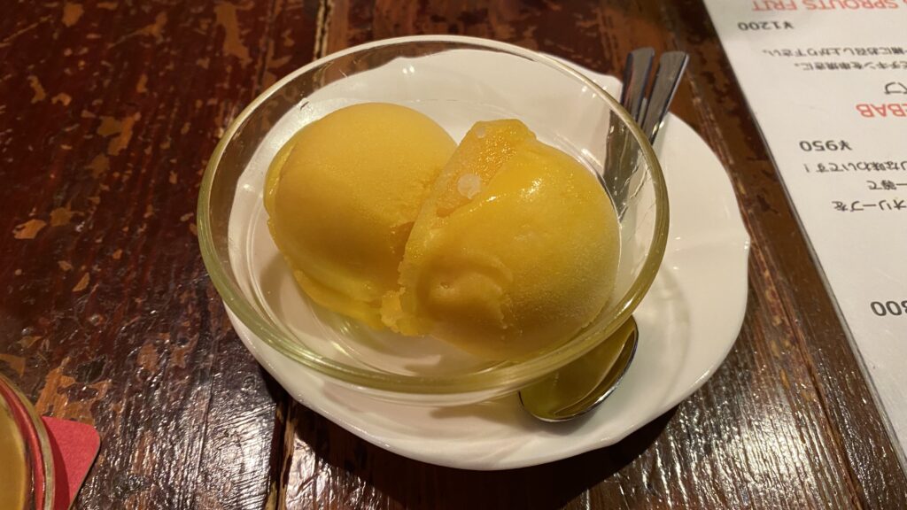 mango ice cream