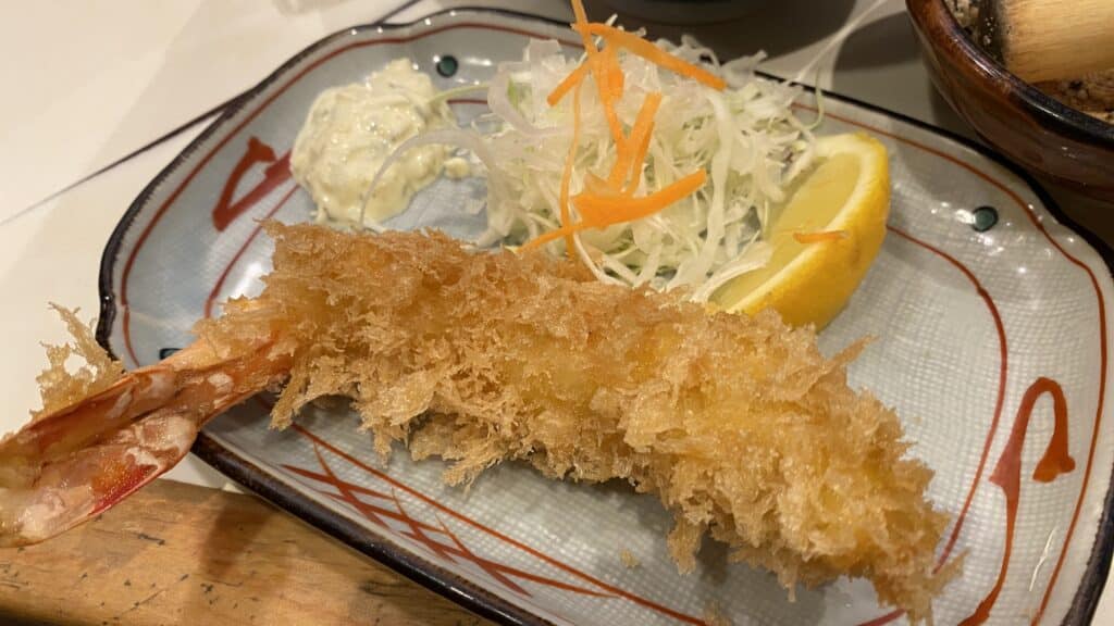 shrimp cutlet at Tonkatsu Tonta